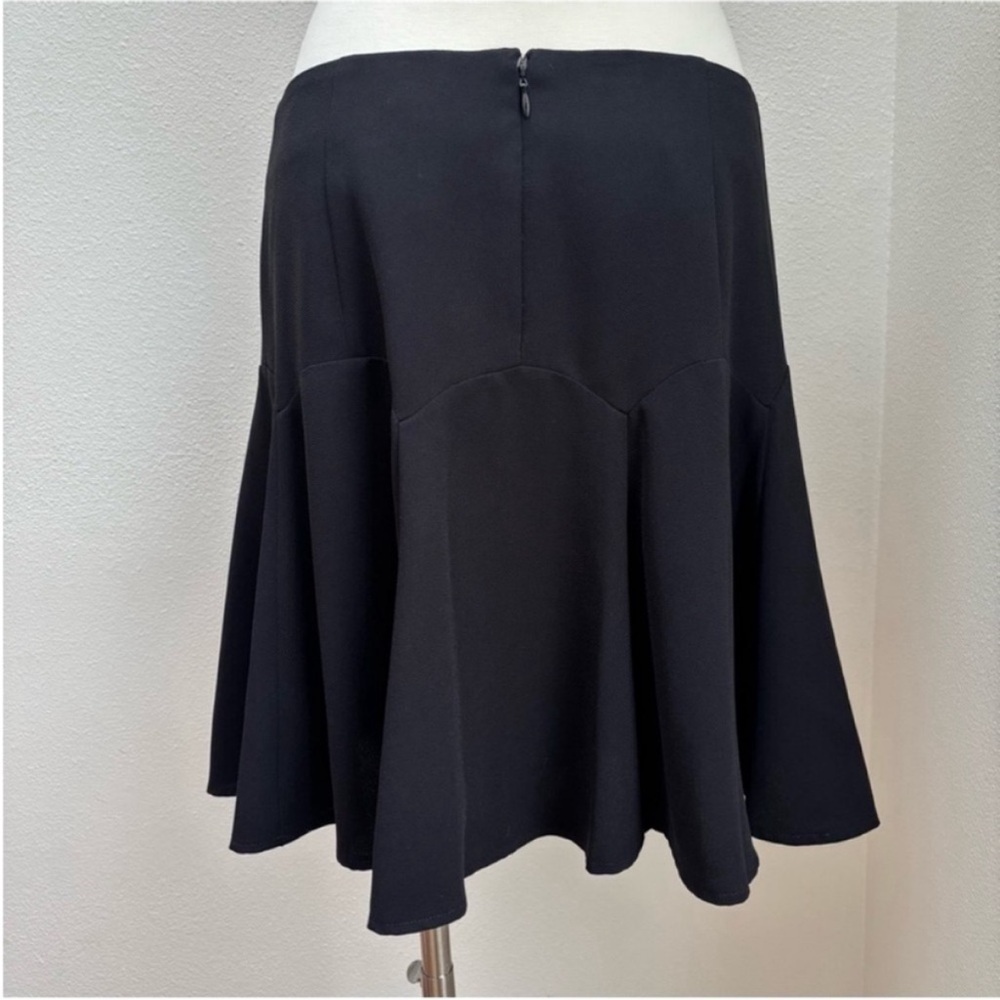 CeCe A Line Skirt Skater Flounce Work Career Business Casual Black Size Medium - Picture 8 of 13